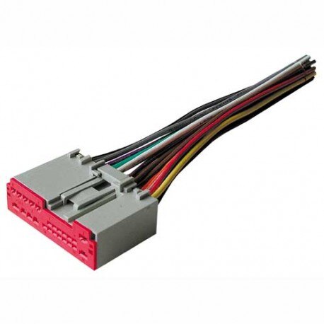 Automotive wiring harness connector with multi colored wires